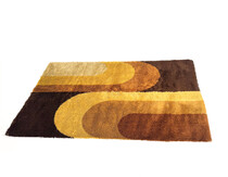 Mid-Century Modern Abstract Rug, 1970s