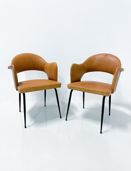 Mid-Century Modern Armchairs in the style of Eero Saarinen, 1950s