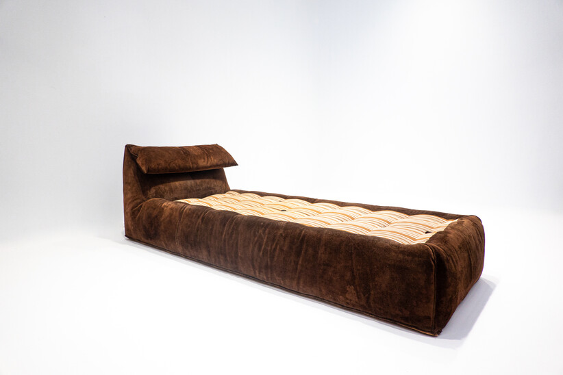 Mid-Century Modern Bambole Daybed by Mario Bellini, Suede, C&B Italia, 1970s