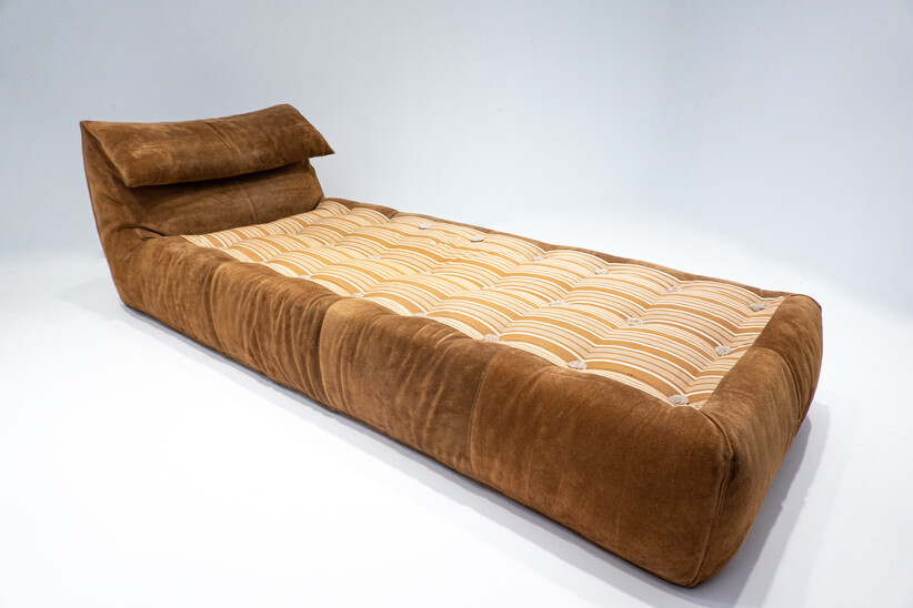 Mid-Century Modern Bambole Daybed by Mario Bellini, Suede, C&B Italia, 1970s