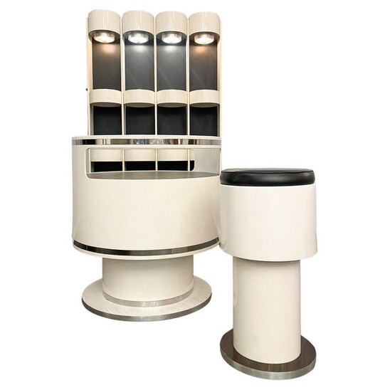 Mid-Century Modern Bar Set by Joe Colombo, Italy, 1960s