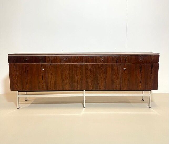 Mid-Century Modern Belgian Wooden Sideboard, 1960s