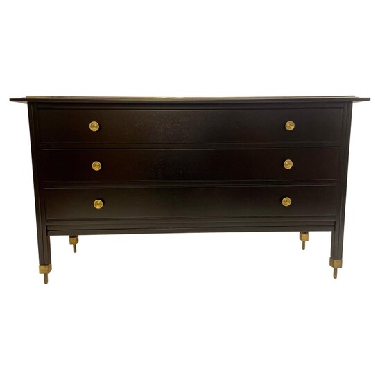 Mid-Century Modern Black Chest of Drawers by Carlo di Carli for Sormani, 1950s