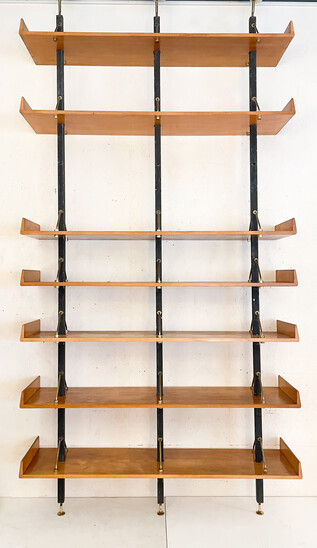 Mid-Century Modern Bookshelf by Angelo Mangiarotti and Bruno Morassutti, Italy, 1950s