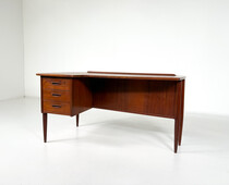 Mid-Century Modern Boomerang Desk A10 by Göran Strand for Lelangs Möbelfabrik, 1960s