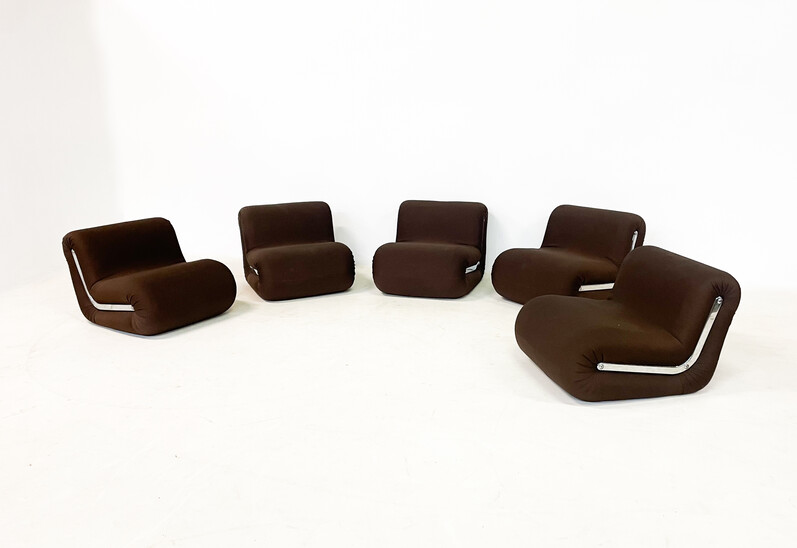 Mid-Century Modern Boomerang Easy Chairs by Rodolfo Bonetto, 1960s, Italy - Sold Individually