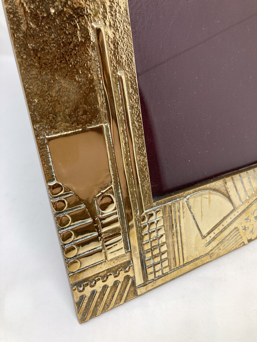 Mid-Century Modern Brass Frame