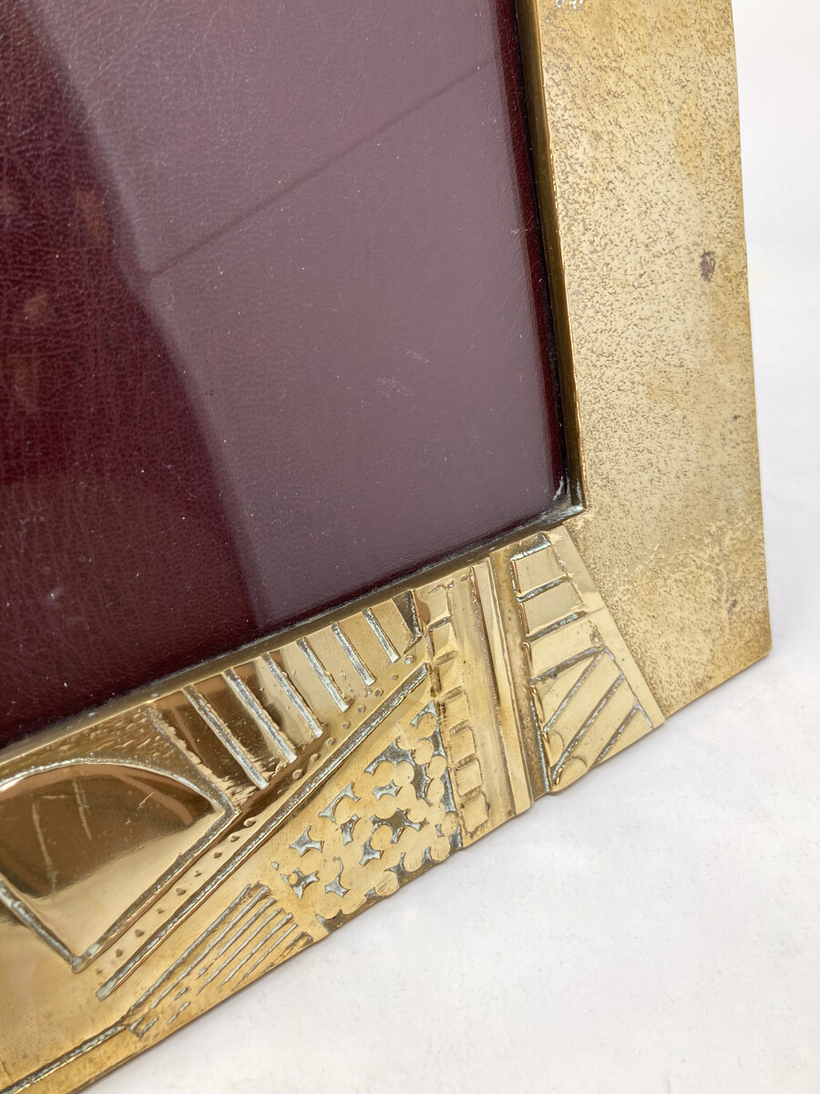 Mid-Century Modern Brass Frame