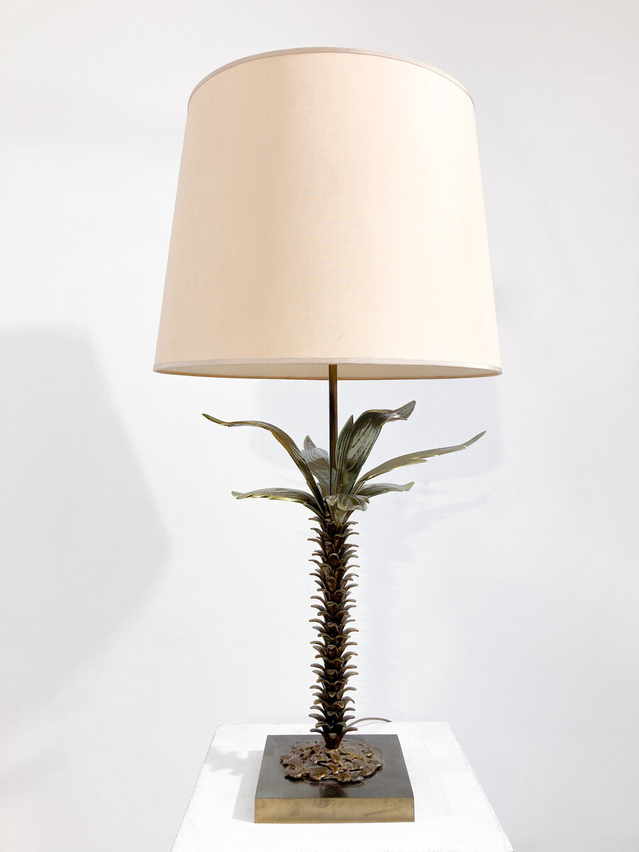 Mid-Century Modern Brass Table Lamp