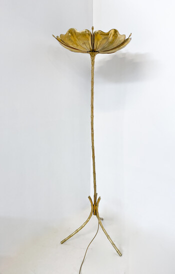 Mid-Century Modern Bronze Floor Lamp, 1970s