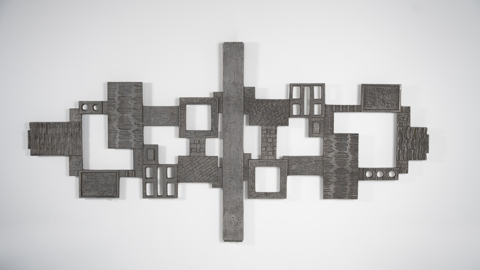 Mid-Century Modern Brutalist Wall-Mounted Sculpture, 1960s