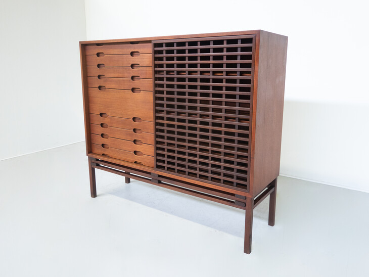 Mid-Century Modern Cabinet by Ilmari Tapiovaara for Selettiva di Cantù, 1950s