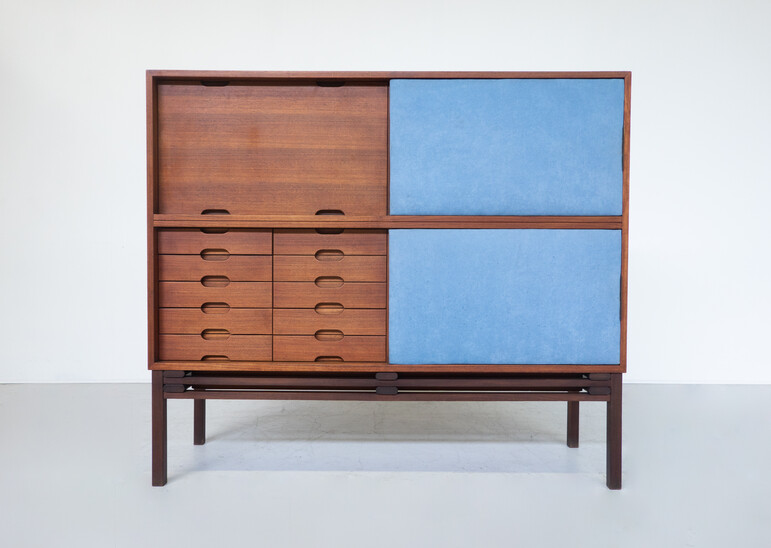 Mid-Century Modern Cabinet by Ilmari Tapiovaara for Selettiva di Cantù, 1950s