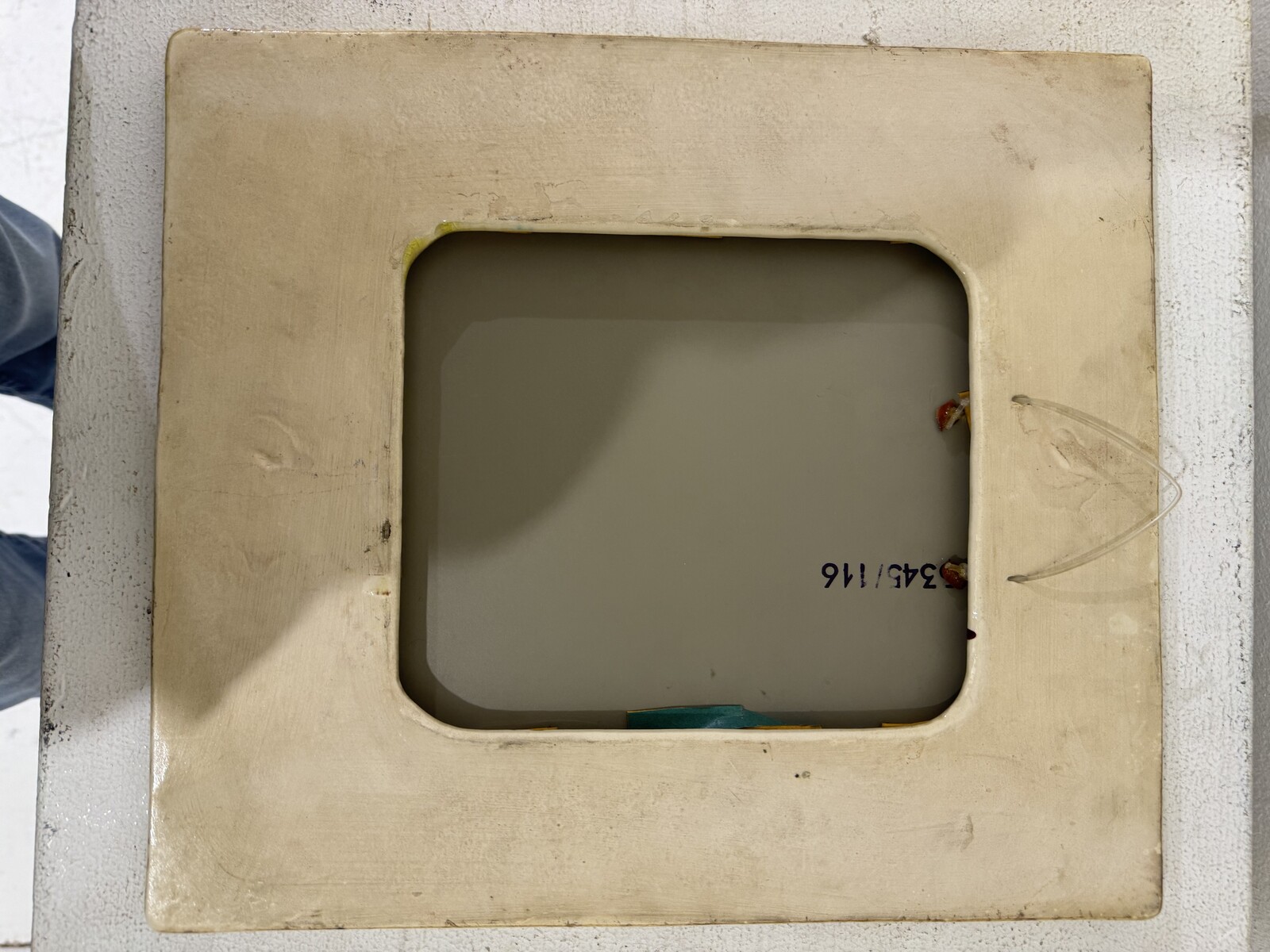 Mid-Century Modern Ceramic Mirror