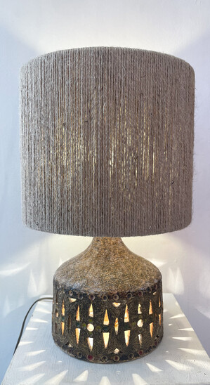 Mid-Century Modern Ceramic Table Lamp by Georges Pelletier, 1960s