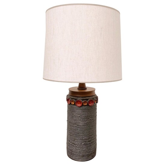 Mid-Century Modern Ceramic Table lamp by Perignem,Belgium