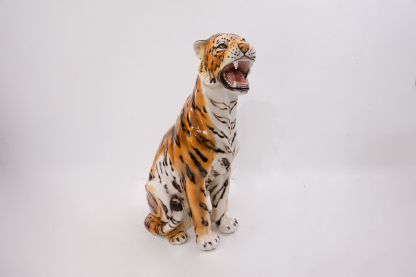 Mid-Century Modern Ceramic Tiger - Italy 1960s