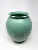 Mid-Century Modern Ceramic Turquoise Vase, Villeroy & Boch, Luxembourg