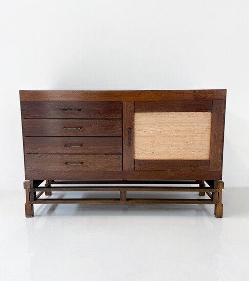 Mid-Century Modern Chest of Drawers by Leonard Fiori for Isa Bergamo, Italy,1960s