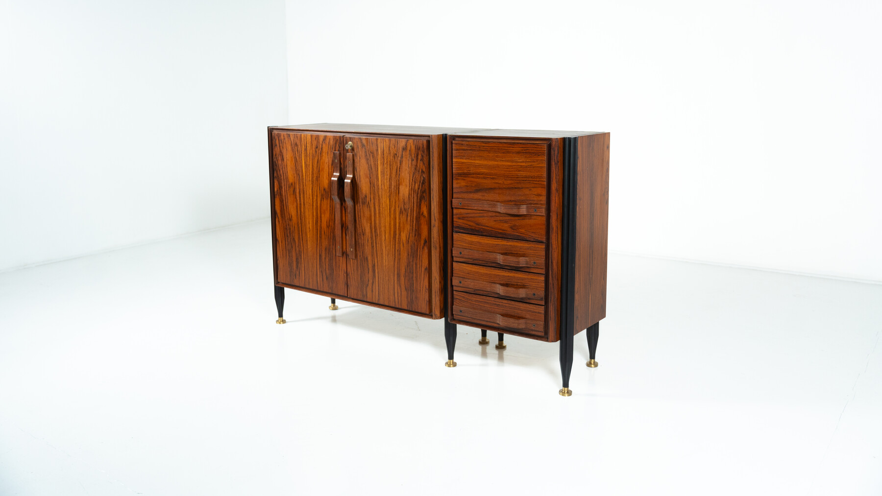 Mid-Century Modern Chest, Wood, Italy, 1960s