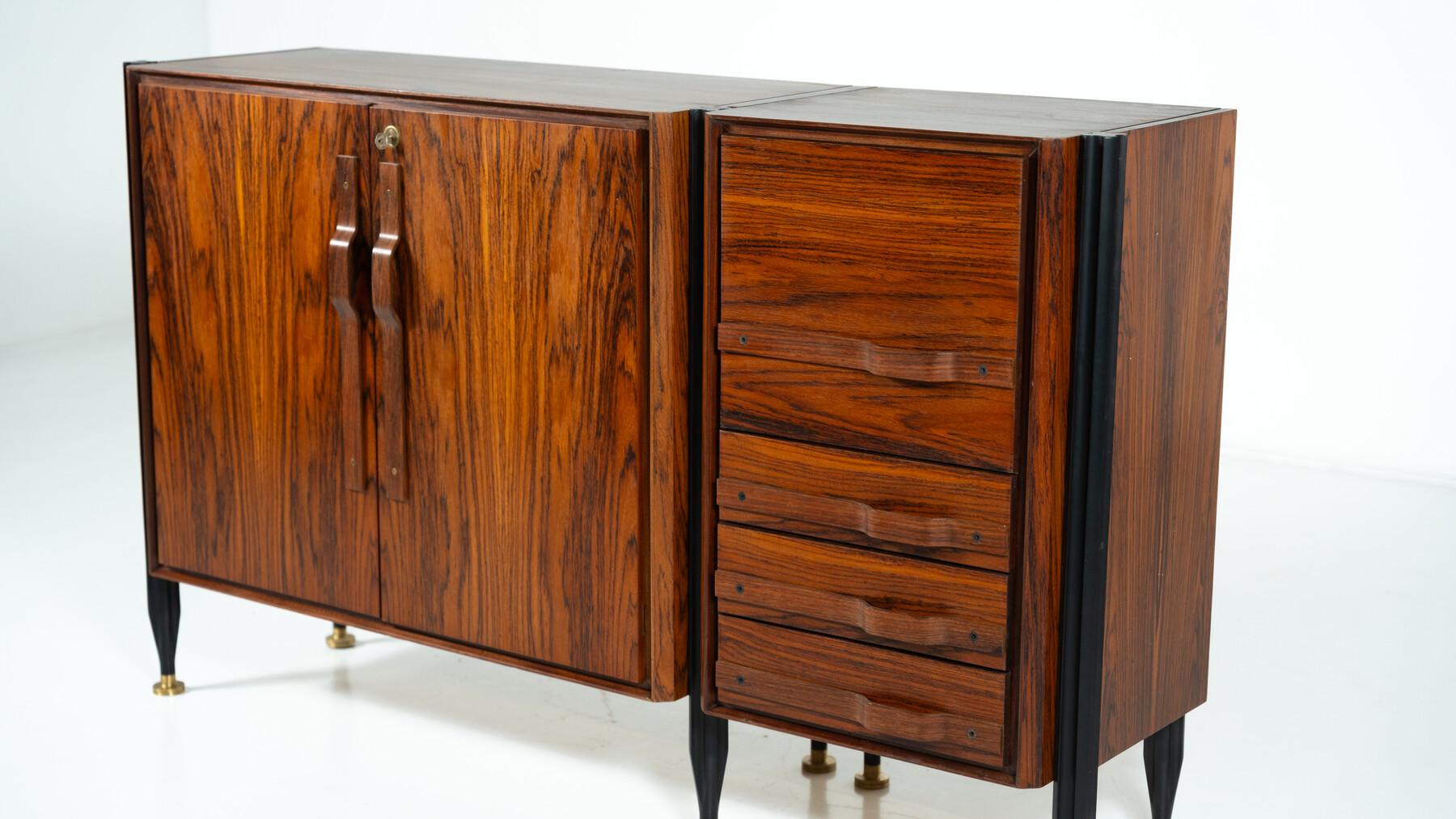 Mid-Century Modern Chest, Wood, Italy, 1960s