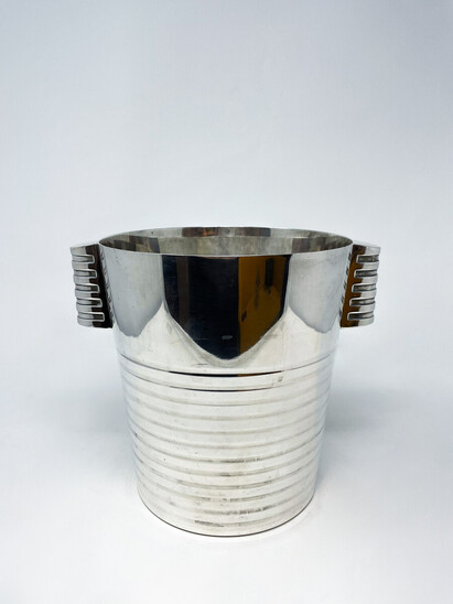 Mid-Century Modern Christofle Art Deco Champagne and Ice Bucket