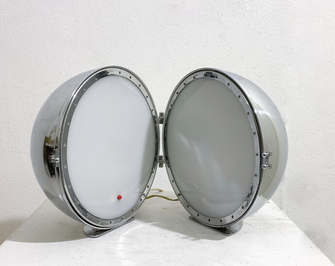 Mid-Century Modern Chrome Table Lamp, 1970s