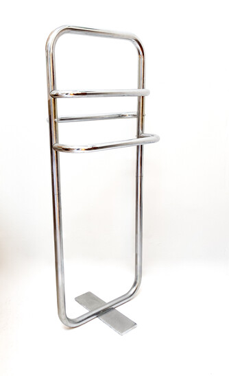 Mid-Century Modern Chrome Towel Rack, 1930s