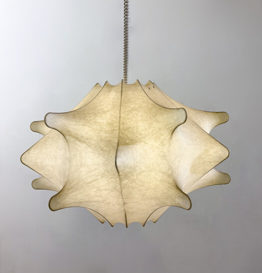 Mid-Century Modern Cocoon Pendant Lamp, Italy, 1970s