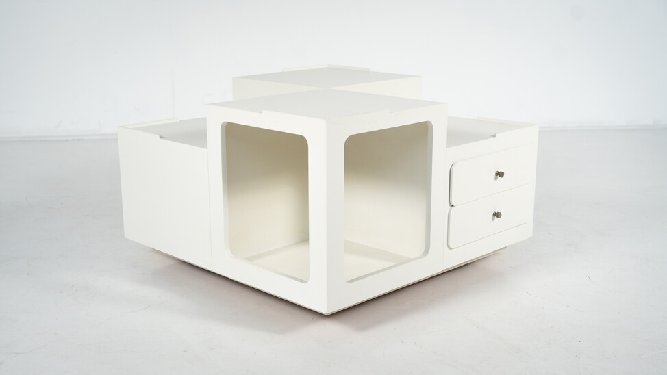 Mid-Century Modern Coffee Table, Wood, Italy, 1970s