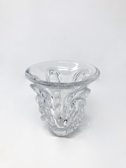 Mid-Century Modern Crystal Vase