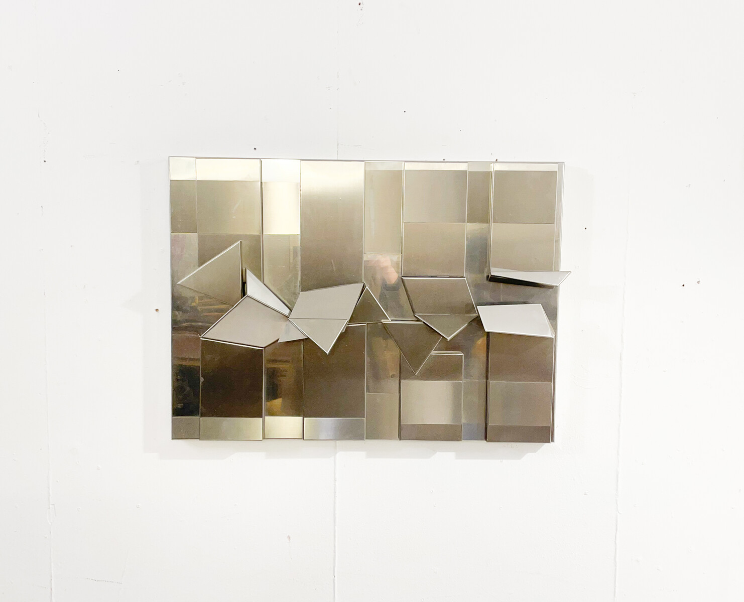 Mid-Century Modern Decorative Aluminium Wall Sculpture - Italy 1970s