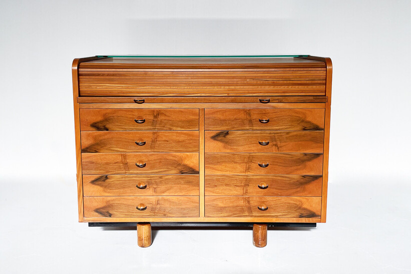 Mid-Century Modern Desk Table by Gianfranco Frattini for Bernini, Italy, 1960s