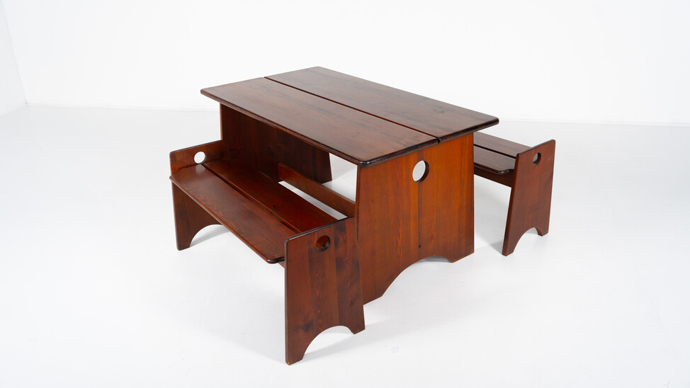 Mid-Century Modern Dining Set by Gilbert Marklund for Furusnickarn AB, 1960s