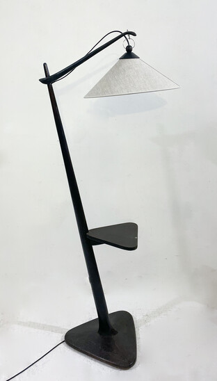Mid-Century Modern Floor Lamp, 1960s - New Lampshade