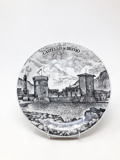 Mid-Century Modern Fornasetti Plate, Italy