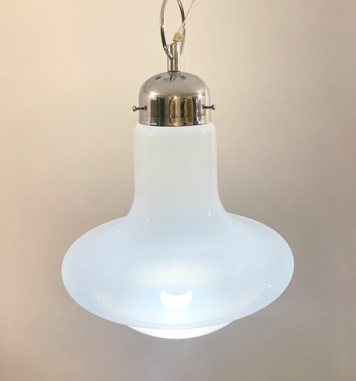 Mid-Century Modern Glass Suspension, Italy, 1960s