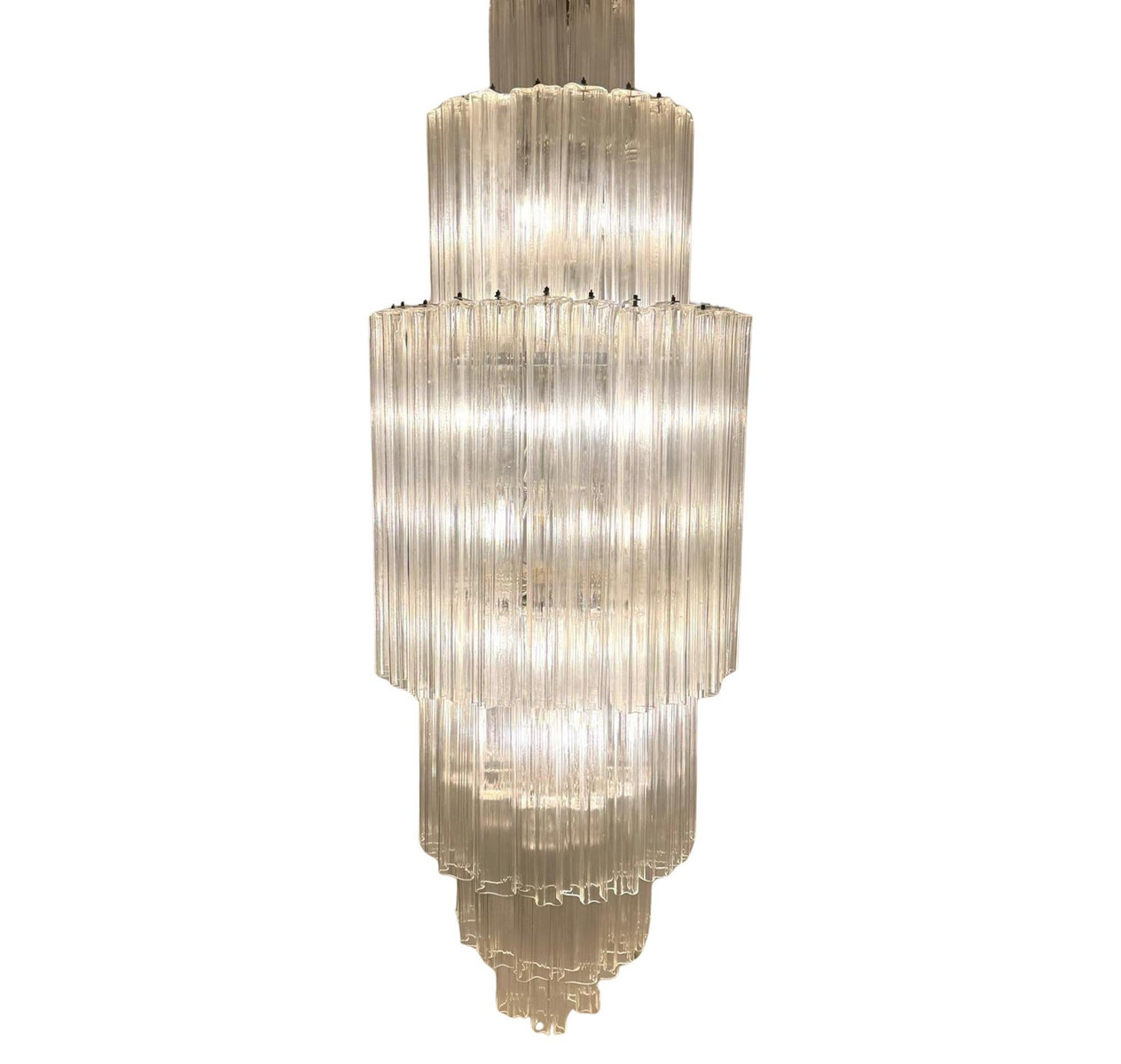 Mid-Century Modern Glass Suspension, Italy, 1960s
