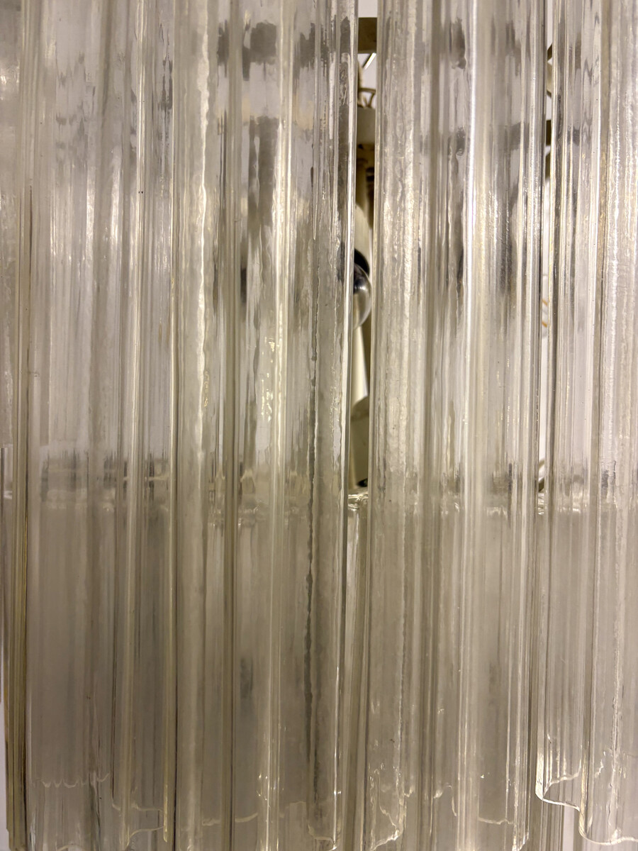 Mid-Century Modern Glass Suspension, Italy, 1970s