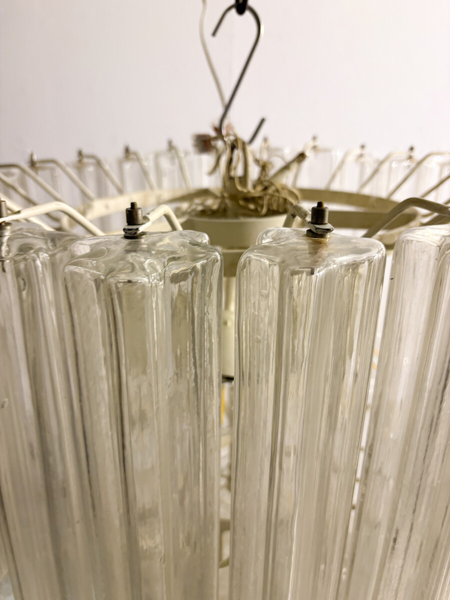 Mid-Century Modern Glass Suspension, Italy, 1970s