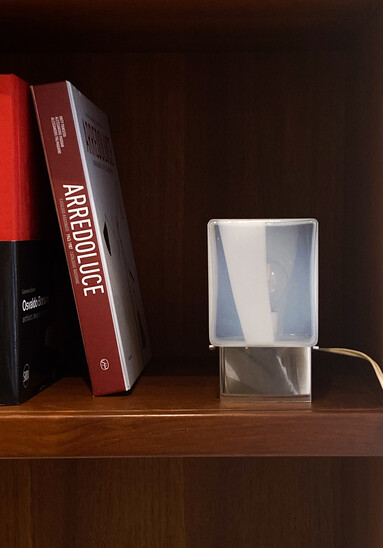 Mid-Century Modern Glass Table Lamp, Carlo Nason Style, 1960s