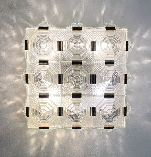 Mid-Century Modern Glass Wall Light