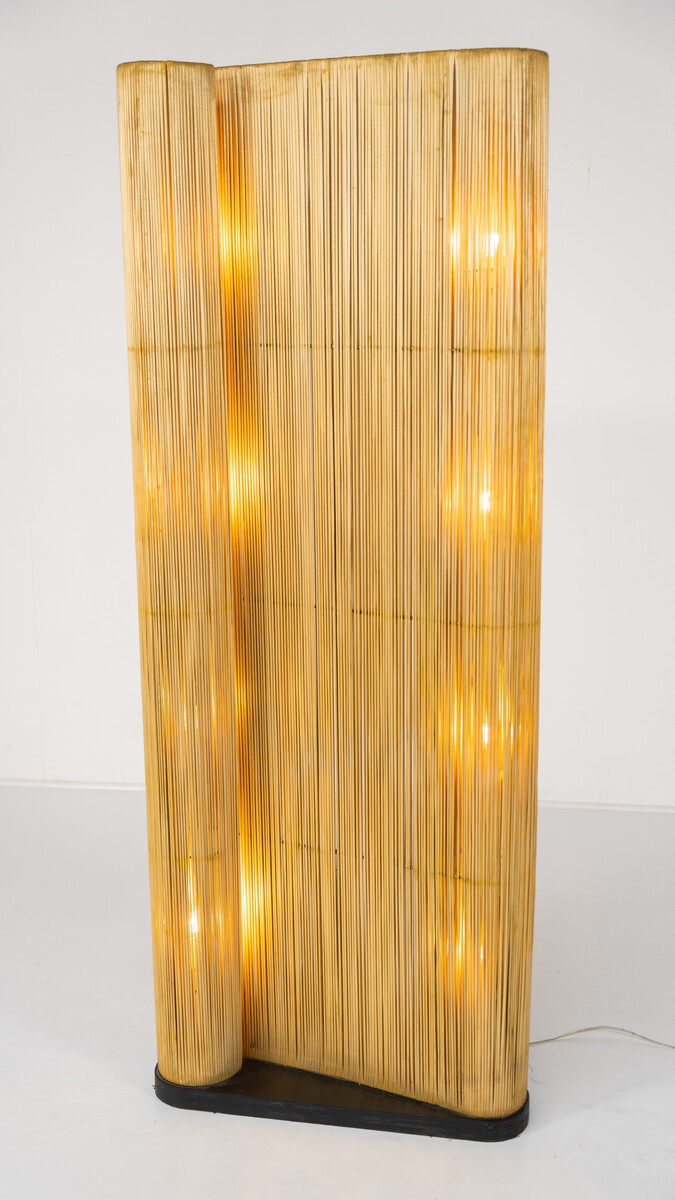 Mid-Century Modern Golden Lightning Screen, 2 available