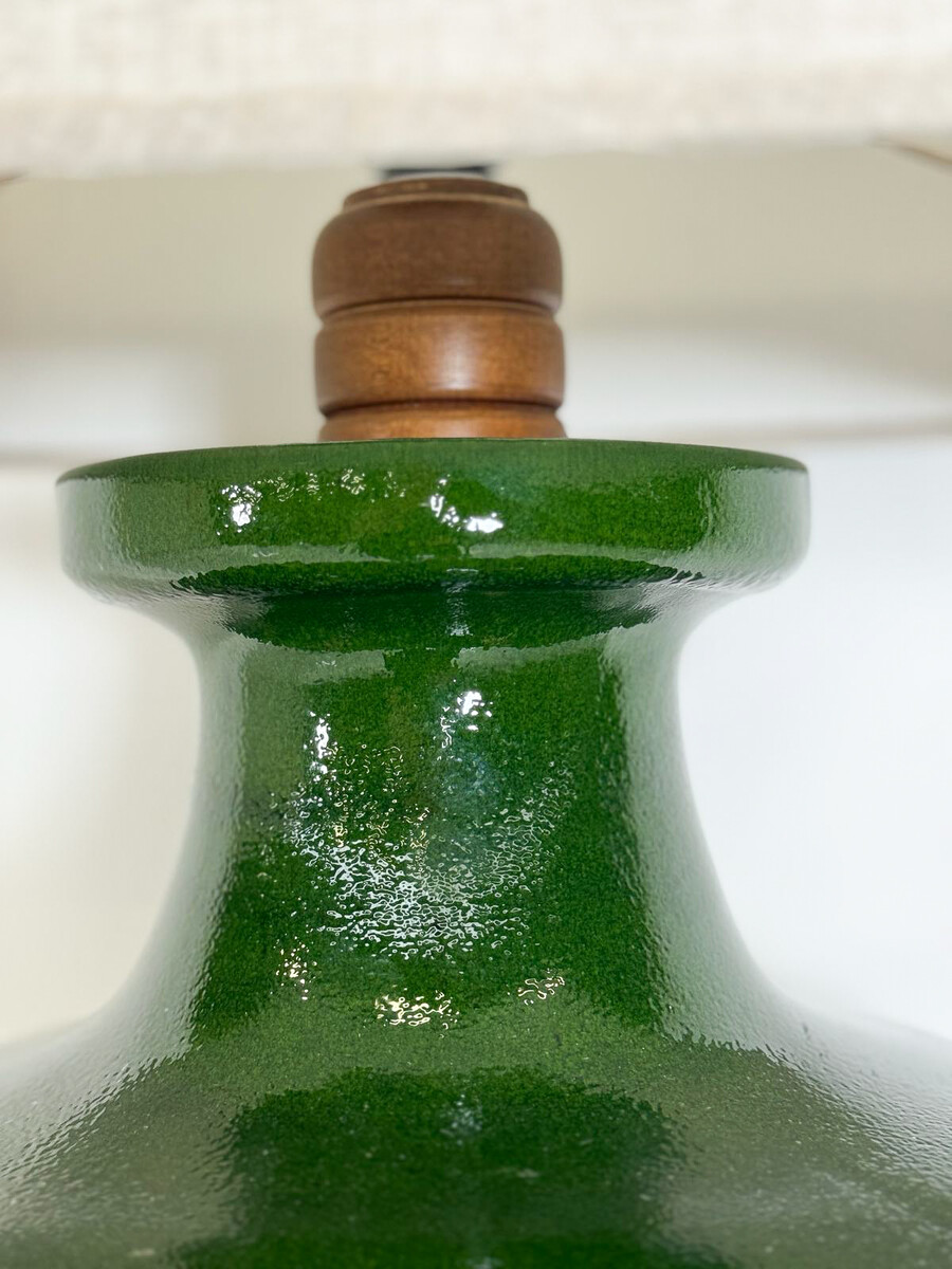 Mid-Century Modern Green Ceramic Desk lamp