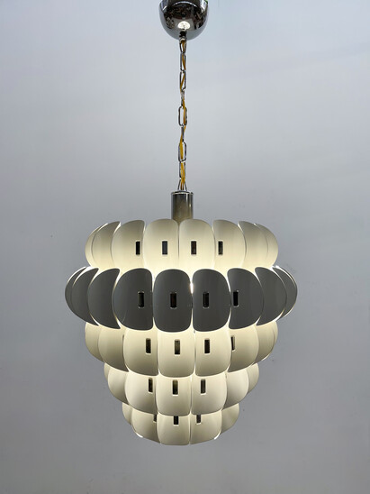 Mid-Century Modern Hanging Lamp, Chrome, 1970s