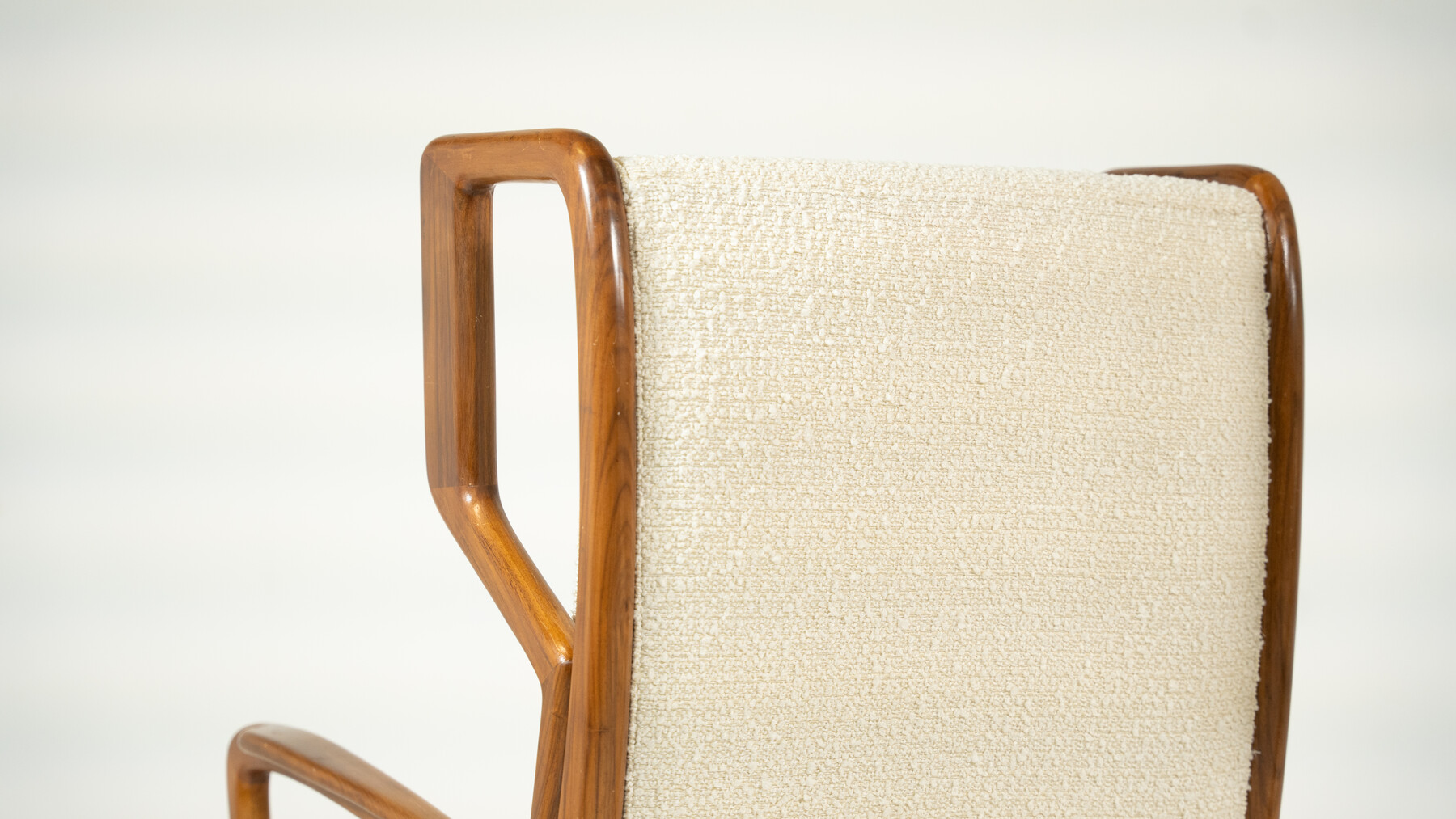 Mid-Century Modern Highback Armchairs by Orlando Orlandi, Italy, 1950s