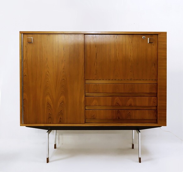 Mid-century Modern Highboard Bar by Alfred Hendrickx, Belform