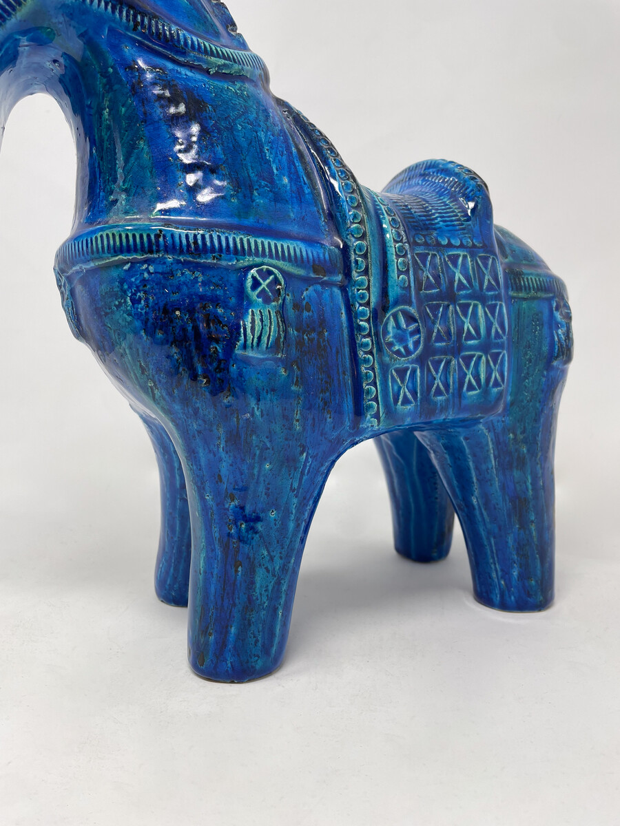 Mid-Century Modern Horse Ceramic Sculpture by Aldo Londi, Italy, 1960s