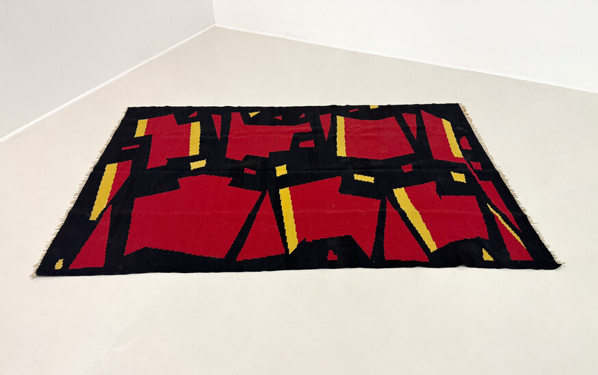Mid-Century Modern Hungarian Rug, 1950s