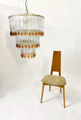 Mid-Century Modern Italian Chandelier, Murano Glass, Italy, 1960s 